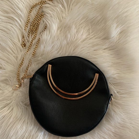 SEED Black Round Shoulder Bag - Picture 1 of 5